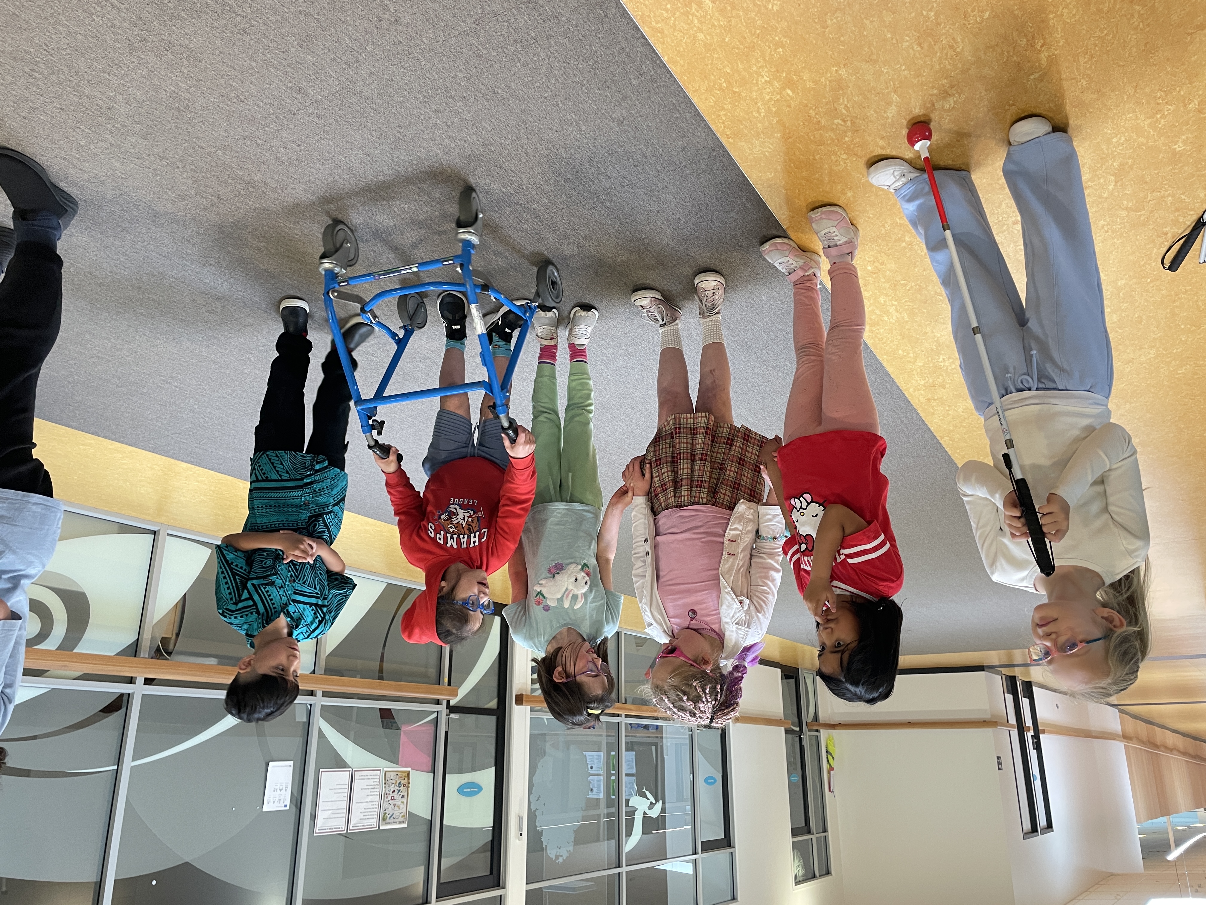 Figure1 Five young girls and one boy standing side by side