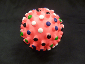 Coloured knobbly ball