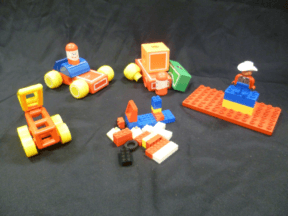 A range of Duplo, Lego, Mobilo and magnetic blocks