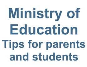 Ministry of Education Tips for parents and students